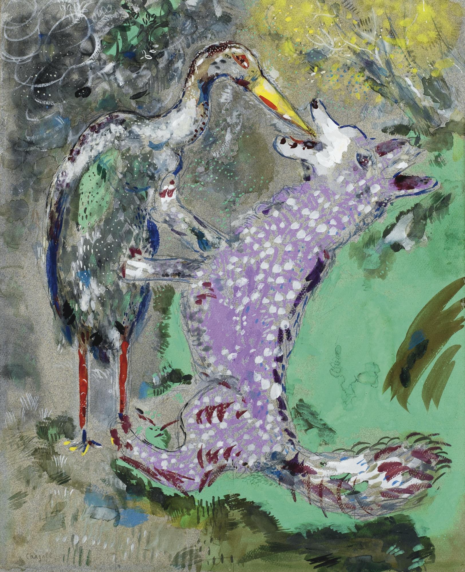 Le Loup Et La Cigogne (Fables