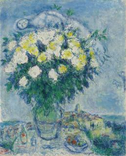 Marc Chagall - Le nu au bouquet