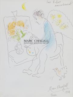 Marc Chagall - Le Peintre Ailé Au Chevalet