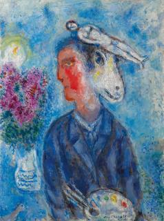 Marc Chagall - Le Peintre Au Double-Profil