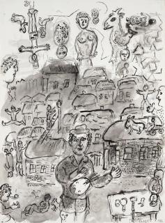 Marc Chagall - Le Peintre Dans Son Village