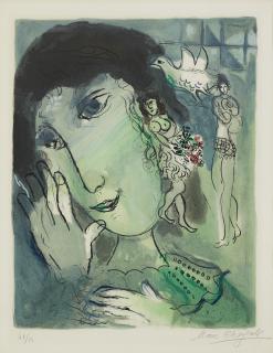 Marc Chagall - Le Poète (Mourlot: 442)