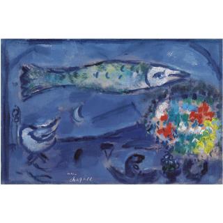 Marc Chagall - Le Poisson Dans Le Ciel