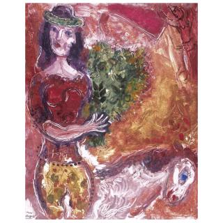 Marc Chagall - L\'Ecuyere Au Bouquet (Cramer Monotypes 22)  