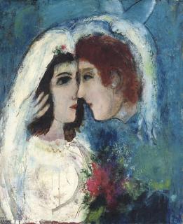 Marc Chagall - Les amoureux de profil