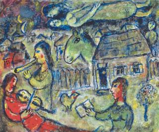Marc Chagall - Les musiciens