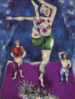 Marc Chagall - Les Trois Acrobates