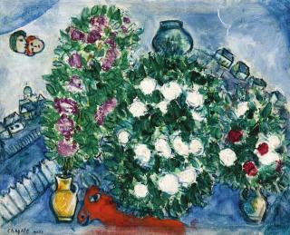 Marc Chagall - Les Trois Bouquets (Le Bouquet Renversé)