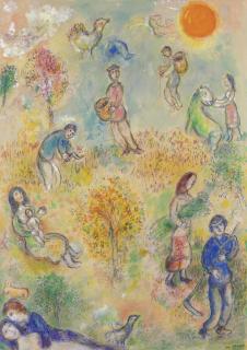 Marc Chagall - L\'été, les récoltes (Les 4 saisons)