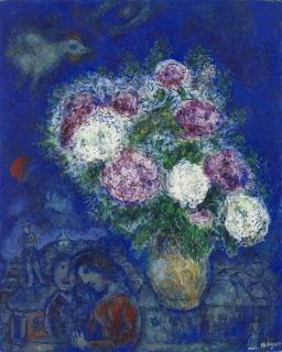 Marc Chagall - L\'idylle en bleu