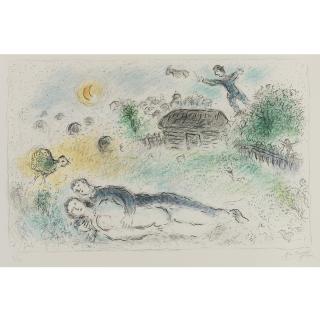 Marc Chagall - Lovers At The Isbah (M. 983)
