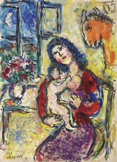 Marc Chagall - Maternité devant la fenêtre