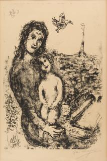 Marc Chagall - Mère et enfant.
