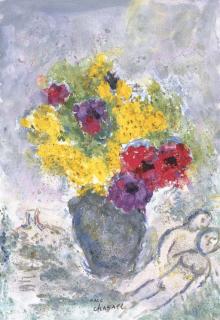 Marc Chagall - Mimosa Et Anémones