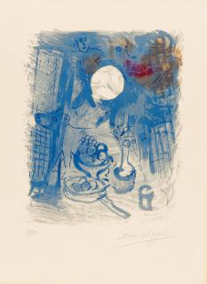 Marc Chagall - Nature morte bleue.