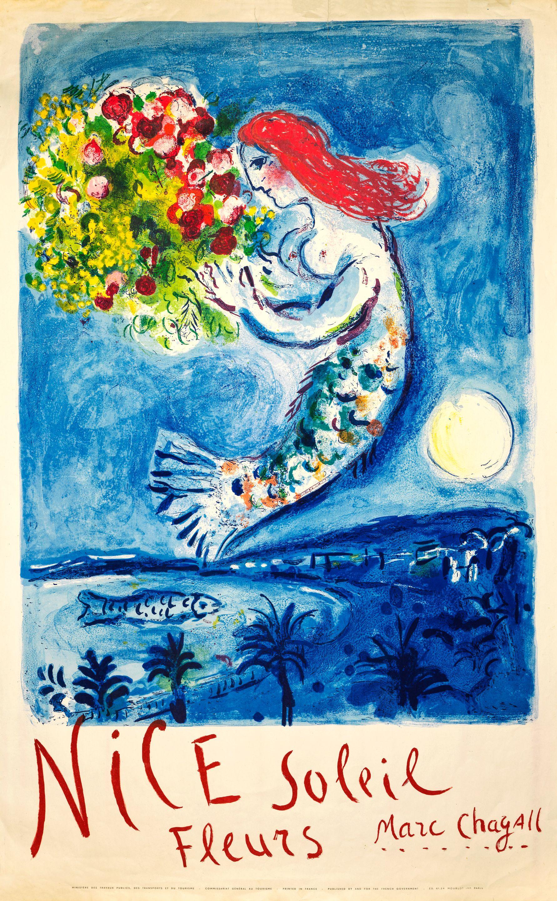 Marc Chagall - Nice, Soleil, Fleurs. (La Baie Des Anges)