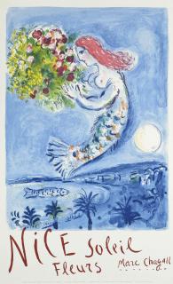 Marc Chagall - Nice Soleil Fleurs