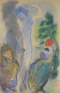 Marc Chagall - Nu au coq
