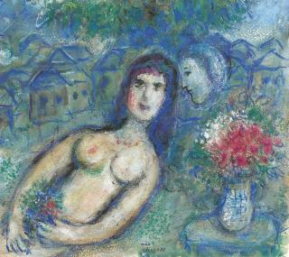 Marc Chagall - Nu Incliné