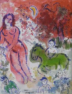 Marc Chagall - Nu Rose