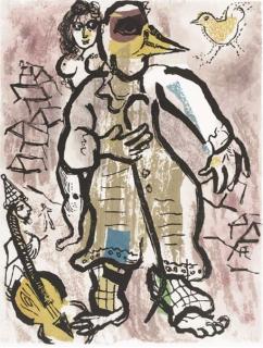 Marc Chagall - One plate, from Poemes (C. 74)