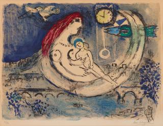 Marc Chagall - Paysage bleu