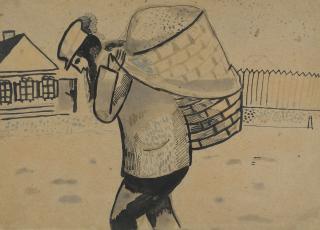 Marc Chagall - Paysan chargé d\'un fardeau