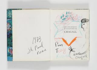 Marc Chagall - Peintre À La Palette Pour Teddy Kollek