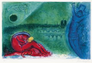 Marc Chagall - Quai de la Tournelle, from Regards sur Paris (M. 351; see C. books 53)