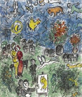 Marc Chagall - Scène Au Village