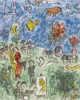 Marc Chagall - Scène Au Village