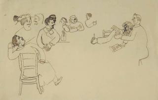 Marc Chagall - Scène de café