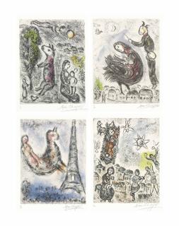Marc Chagall - Songes : nineteen plates