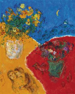 Marc Chagall - Souvenirs de deux bouquets