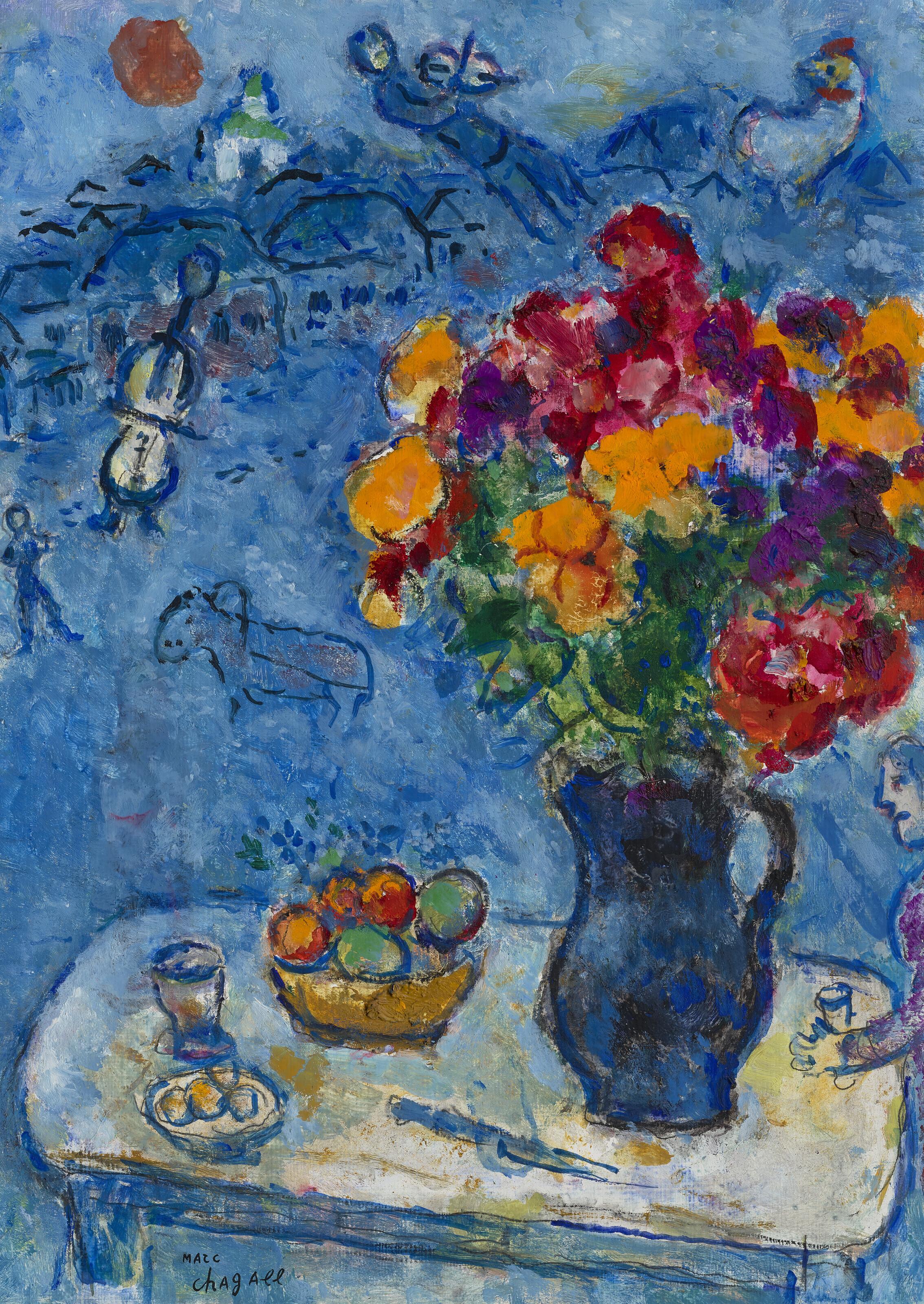 Marc Chagall - Sur la table