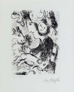 Marc Chagall - The Artist with a Goat (M. 1026)