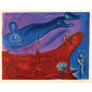 Marc Chagall - The Bastille (M. 111)