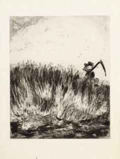 Marc Chagall - The Farmer and the Birds, from La Fontaine, Fables; and a companion print