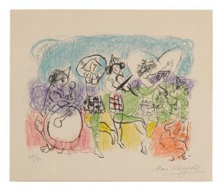 Marc Chagall - The Little Harlequins (Mourlot 377)