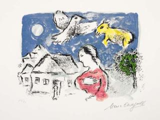Marc Chagall - The Village (Second Version) (M. 917a)