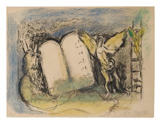 Marc Chagall - Vision Of Moses (Mourlot 554A)