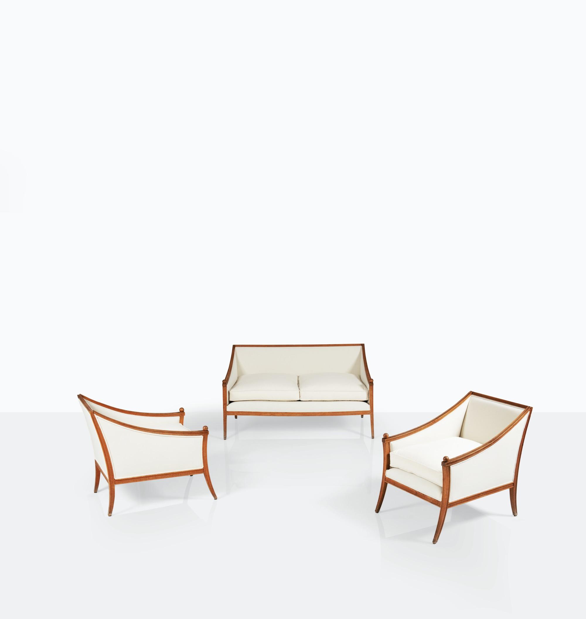 Marc Du Plantier - Sofa And Two Armchairs [Salon Avec Un Canapé Et Deux Fauteuils]