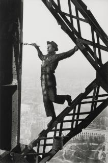 Marc Riboud - Le Peintre De La Tour Eiffel, 1953Silver Print, Printed Later. Dedicated By The Photographer In Black Felt Tip Pen In The Lower Margin. On The Reverse Annotated By An Unknown Hand.