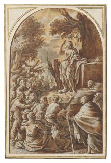 Marcantonio Bassetti - The Preaching of Saint John the Baptist