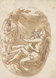 Marcantonio Bassetti - Un couple surpris par un enfant