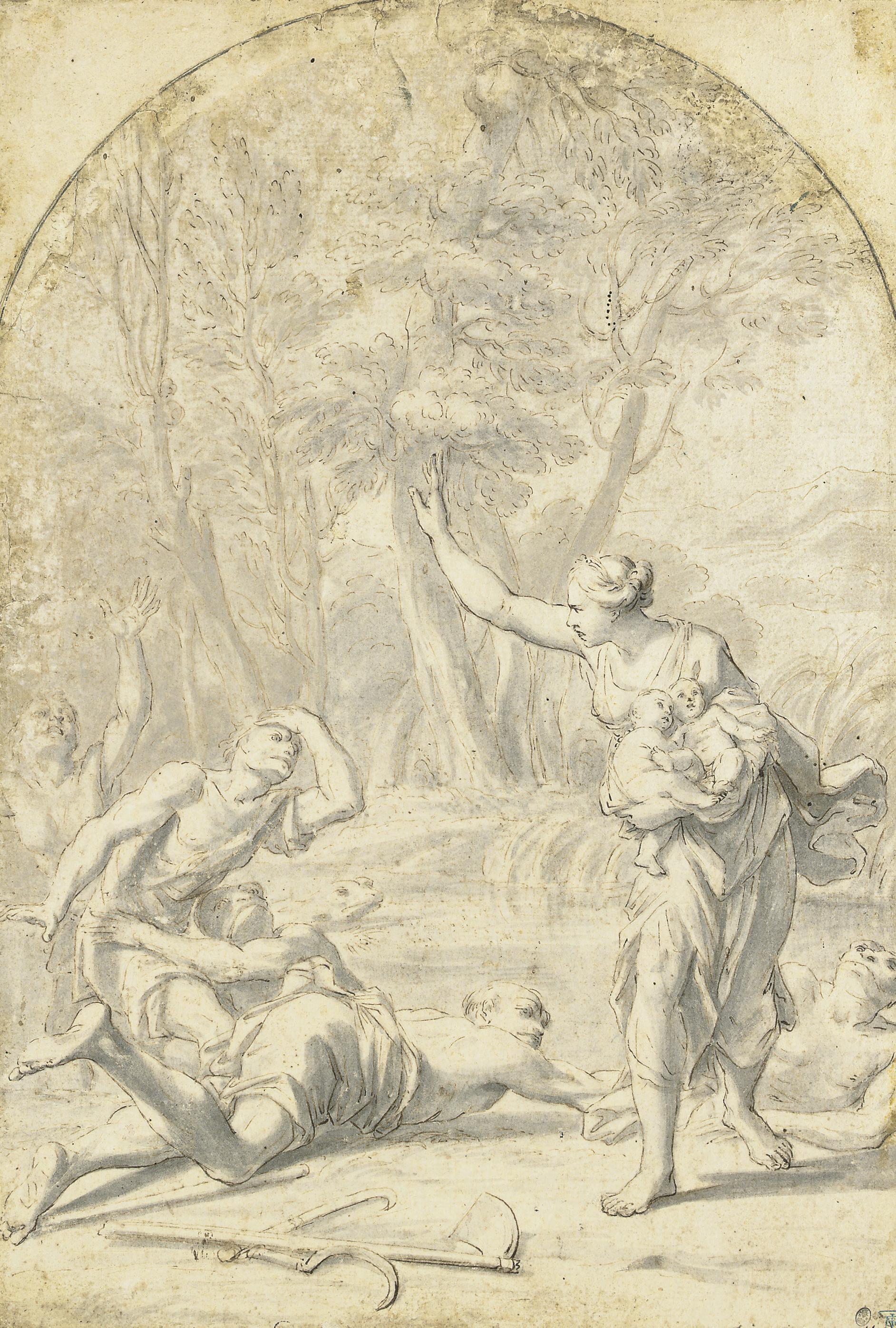 Marcantonio Franceschini - Latona turning the Lycian peasants into frogs