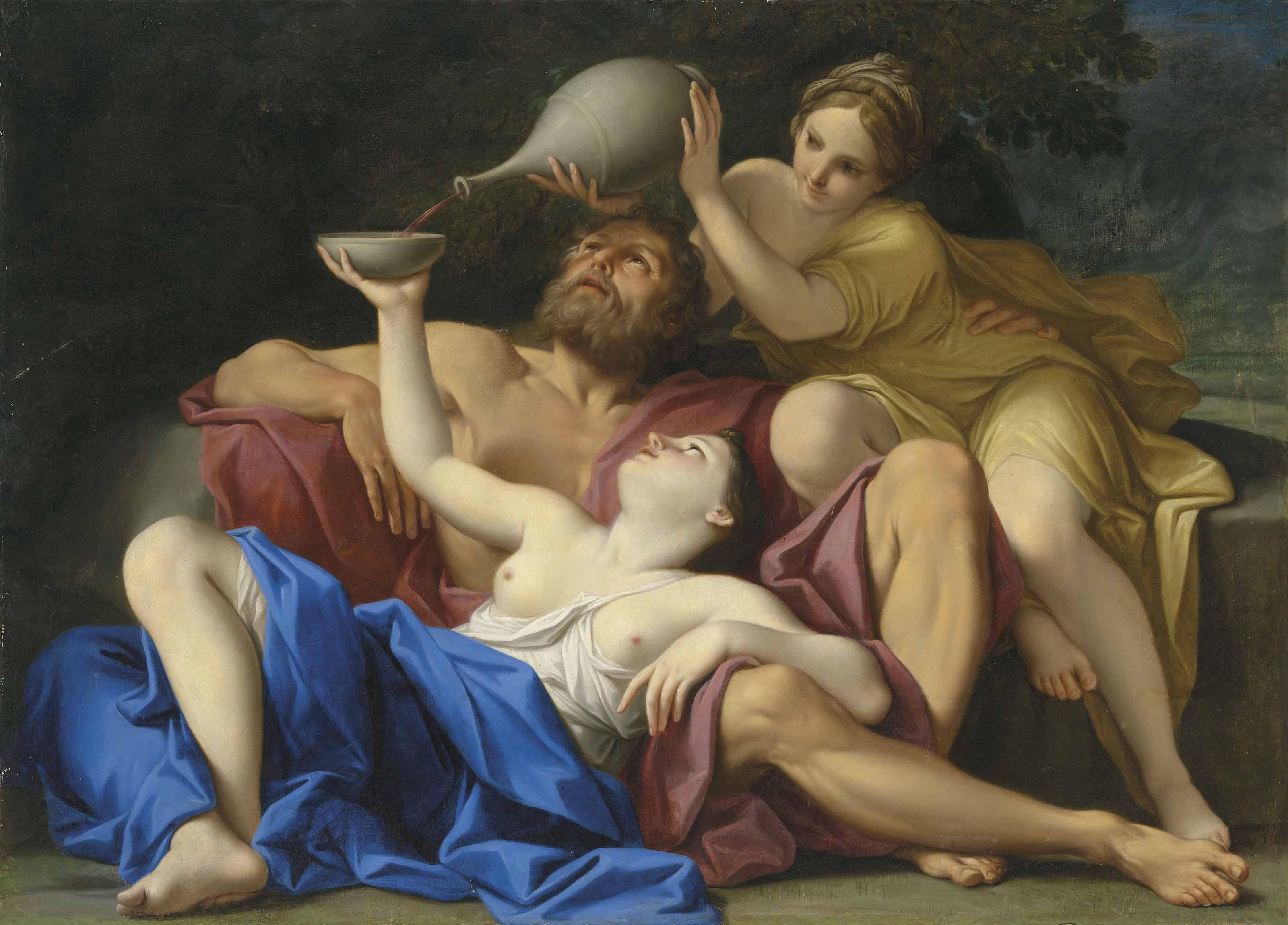 Marcantonio Franceschini - Lot And His Daughters