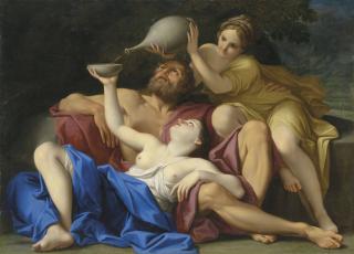 Marcantonio Franceschini - Lot And His Daughters