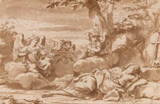 Marcantonio Franceschini - The Ecstasy of Mary Magdalen with angels playing music