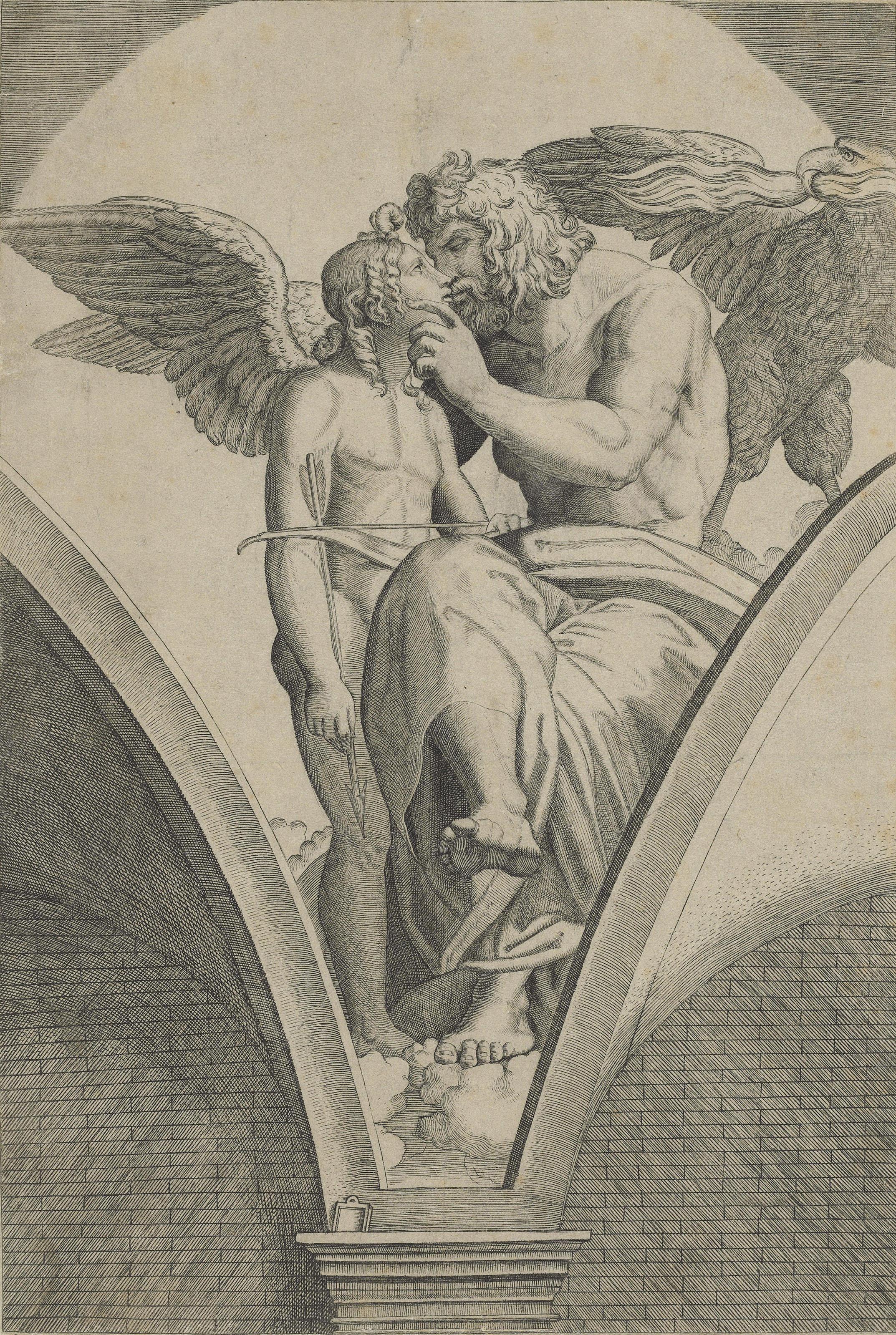 Marcantonio Raimondi - A Group of five Engravings